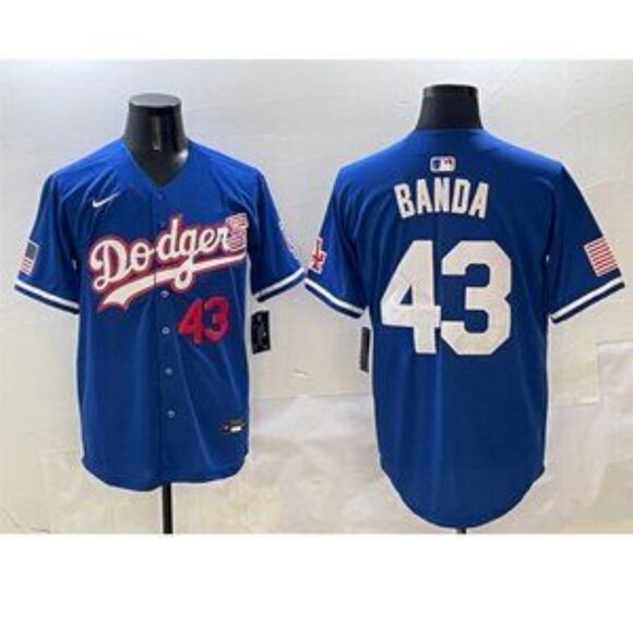 Youths Kids Mens Womens Anthony Banda Blue Stitched Jersey
